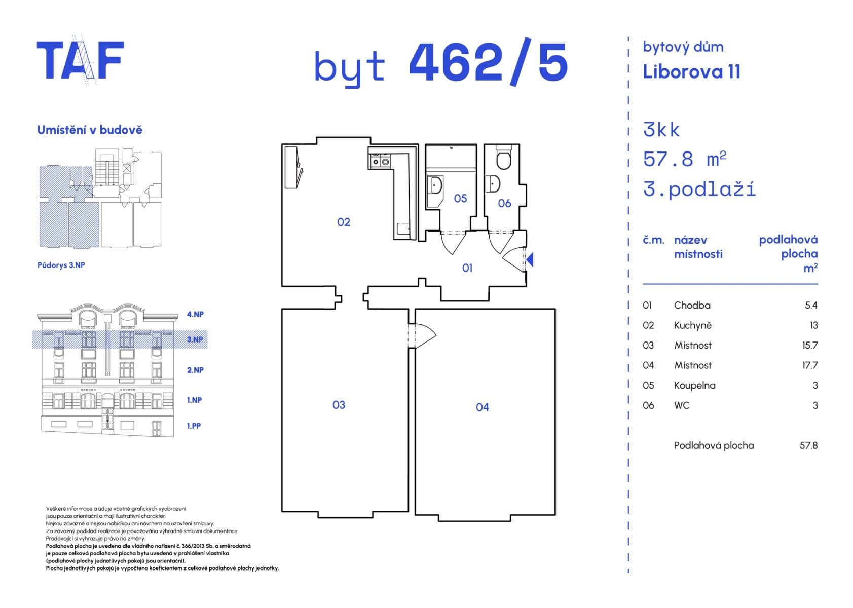 Prodej bytu 2+1 58 m², Liborova, Praha, Praha Prodej bytu 2+1 58 m², Liborova, Praha, Praha